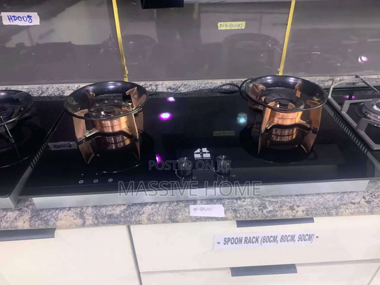 2 Burner Lift Up All Gas Cooker