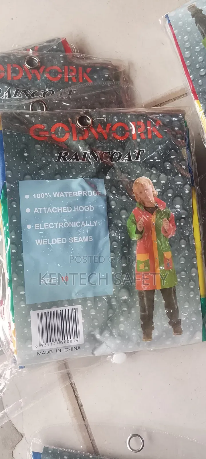 Children Rain Coat Size 6 To 10