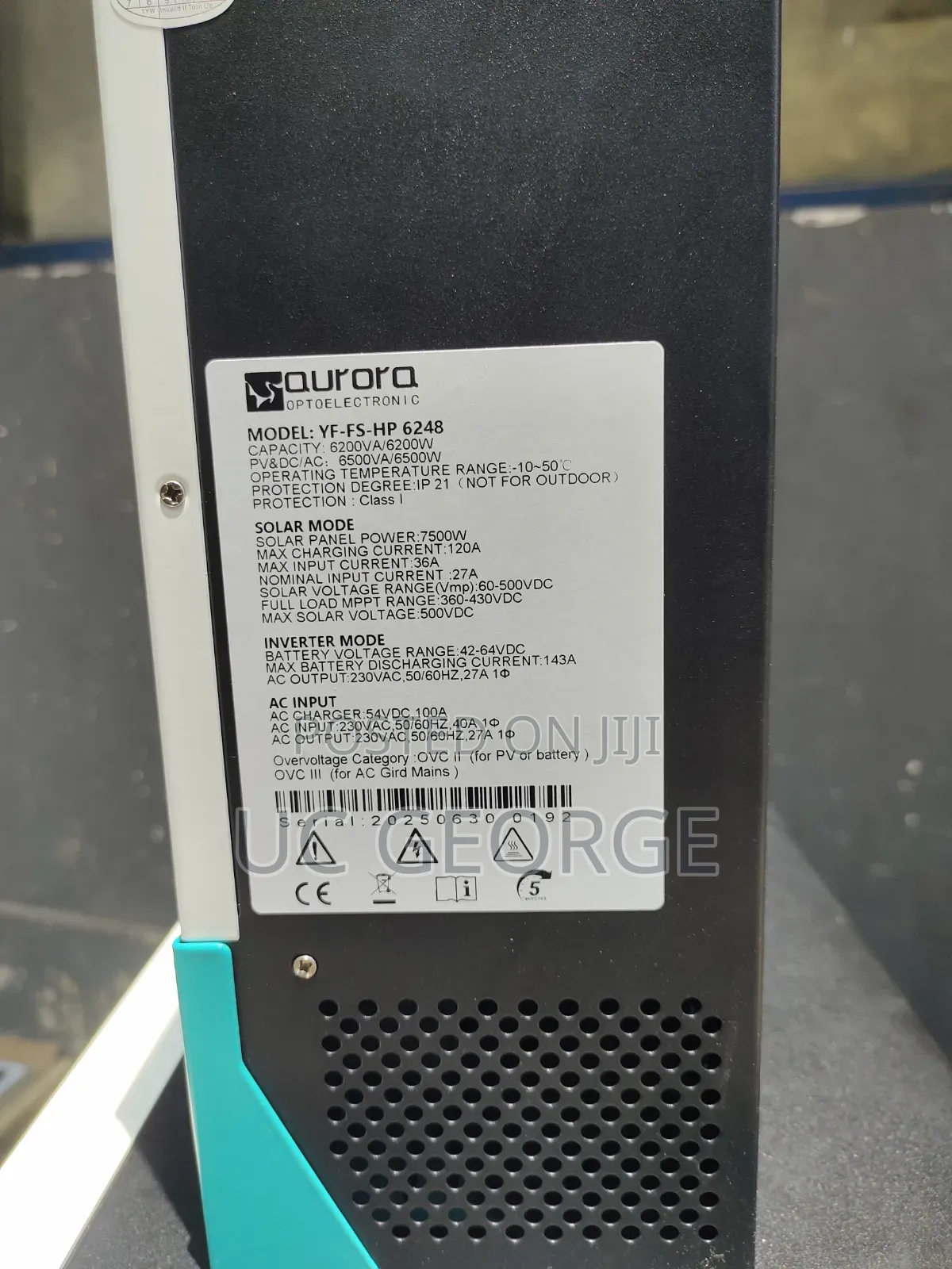The Aurora 6.2kva Inverter