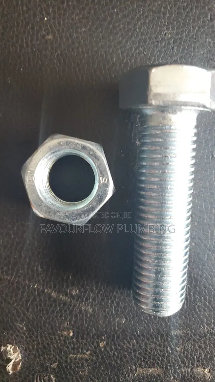 M20 X 70mm Hex Bolts With Matching Nuts Spring Washers