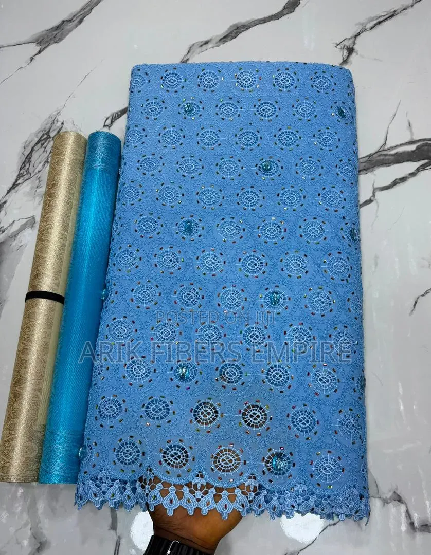 Premium Rhinestone Chiffon Guipure