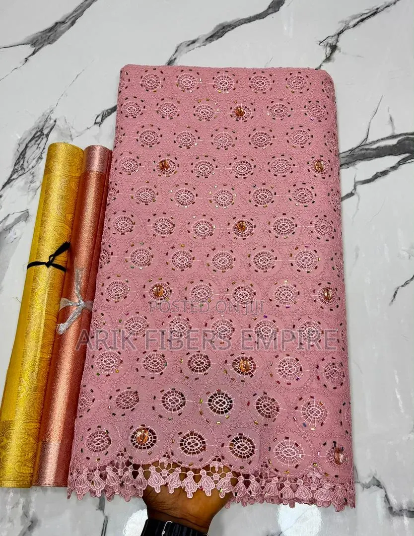 Premium Rhinestone Chiffon Guipure