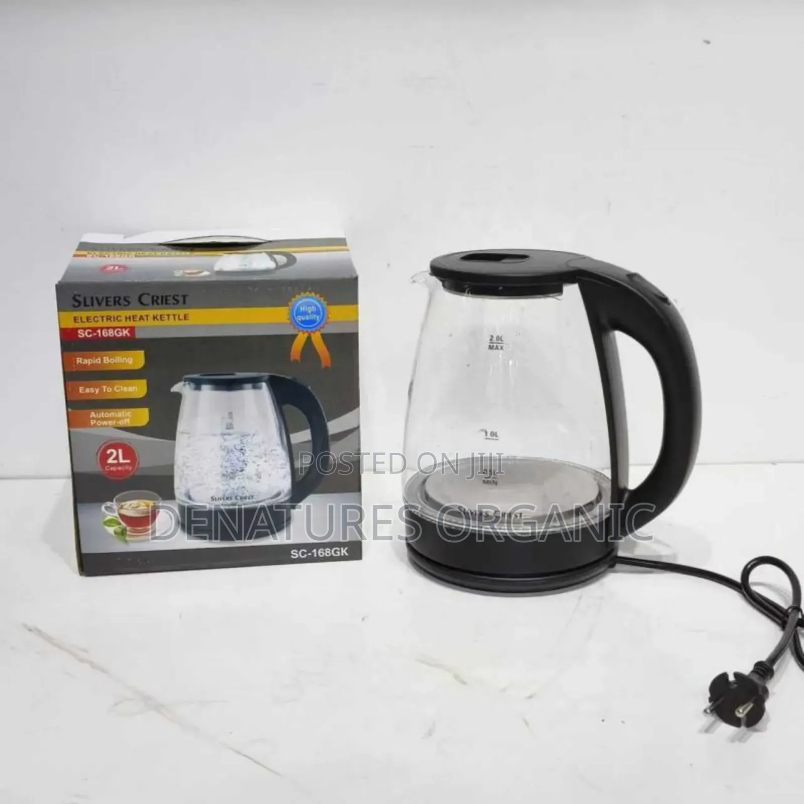 2l Blue Light Electric Glass Kettle