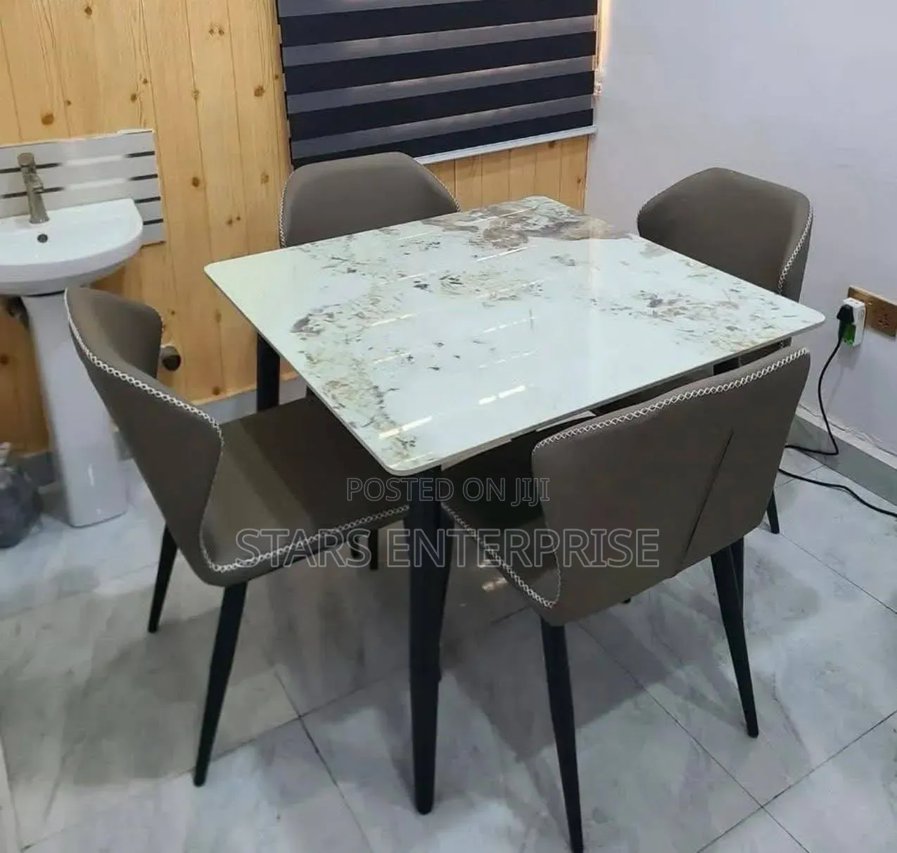 Executive 4 Seater Marble Dining