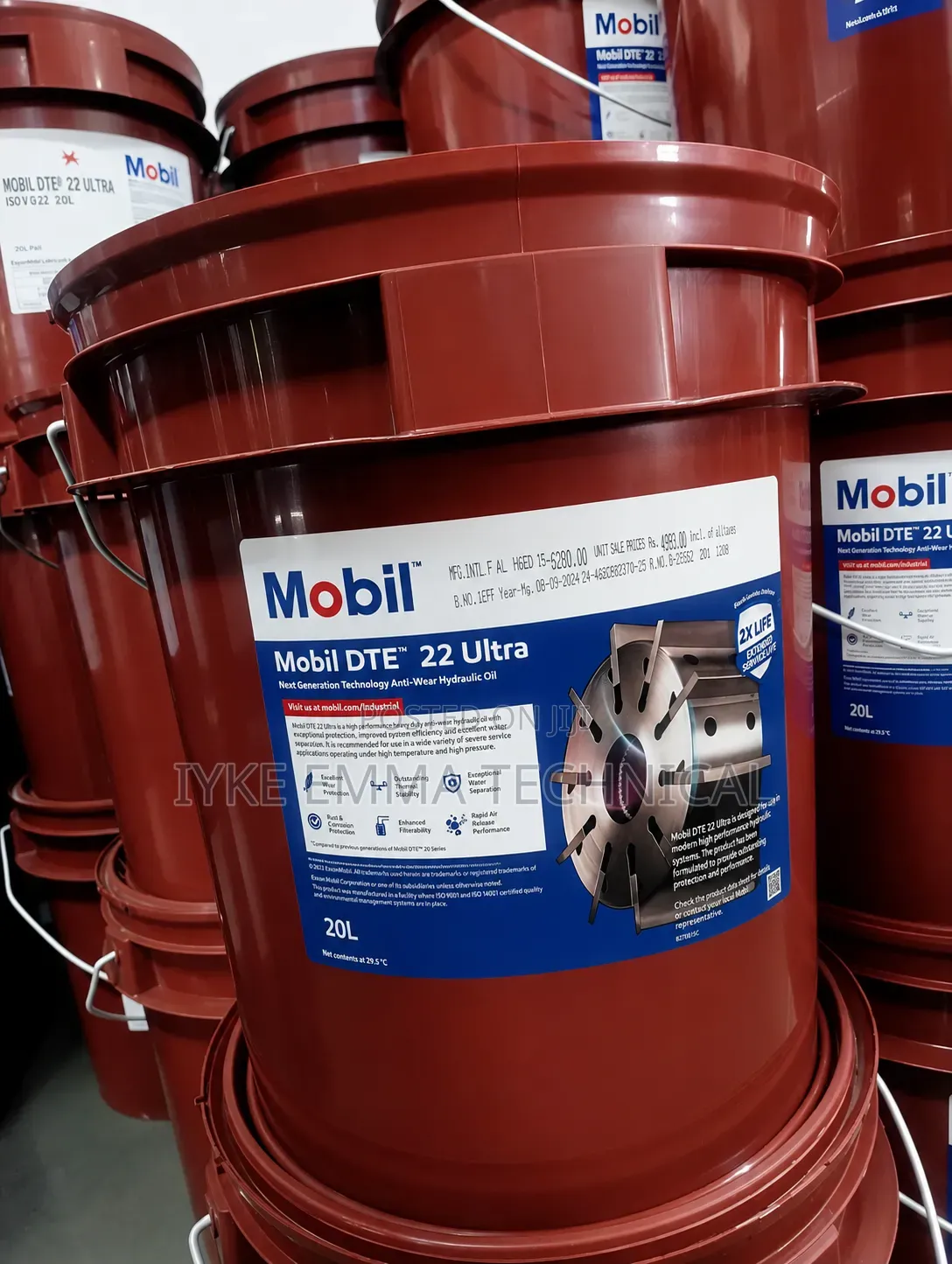 Mobil Dte 22 Ultra Iso Vg 220 201 Pail