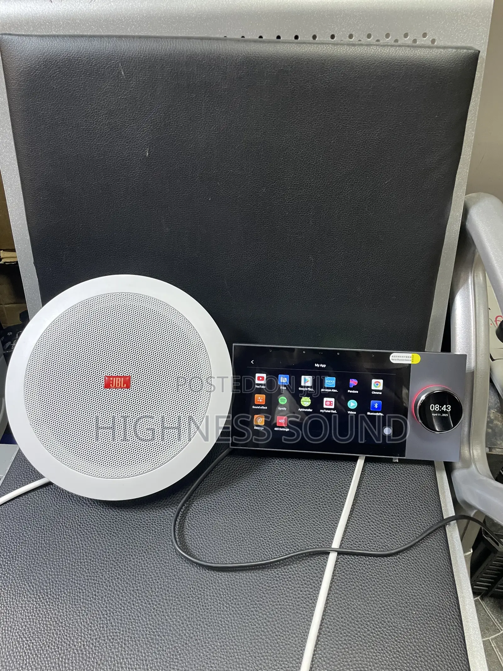 7inches Knob Volume and 40w JBL Ceiling Speaker 