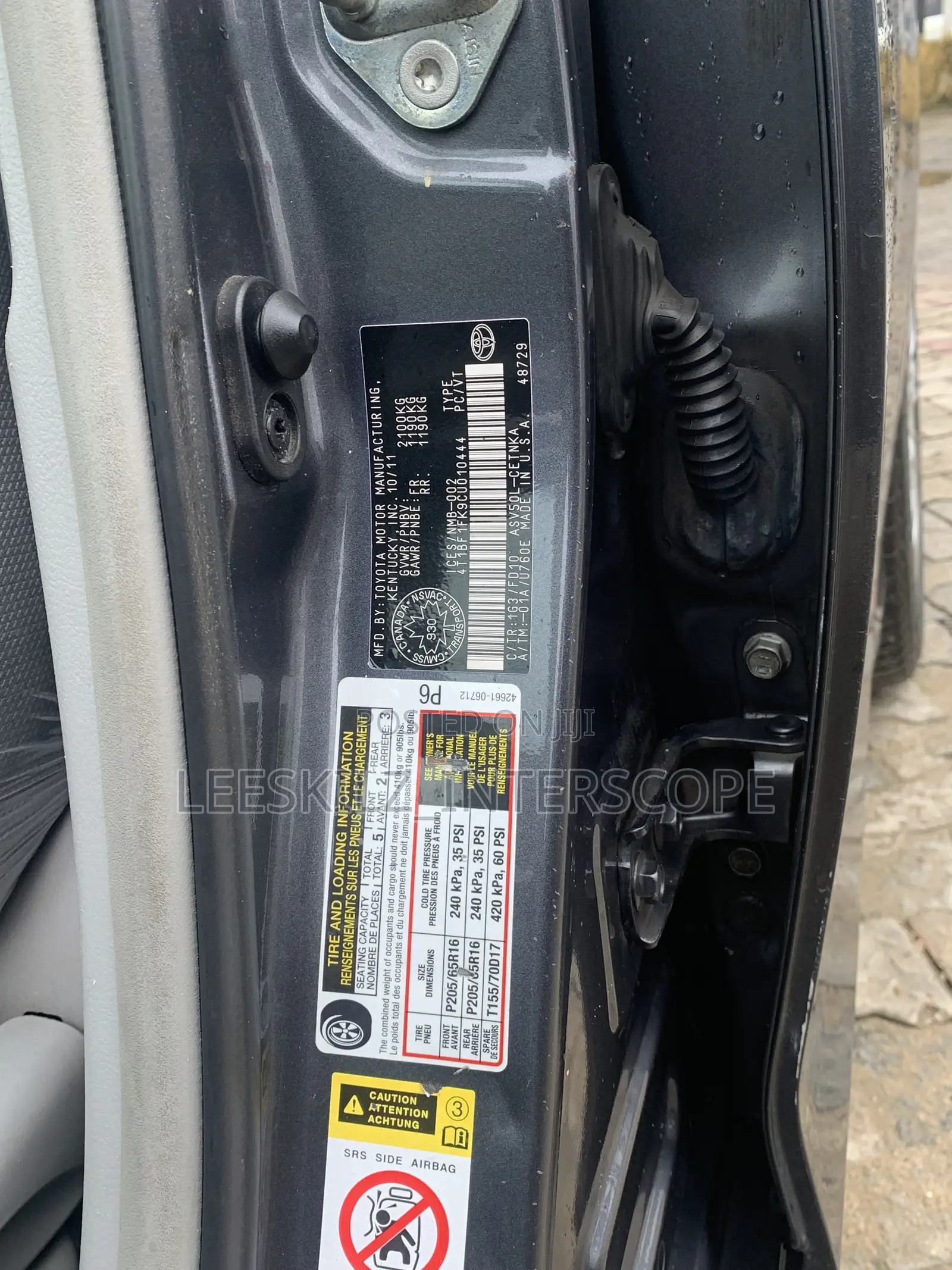 Toyota Camry 2011 Gray