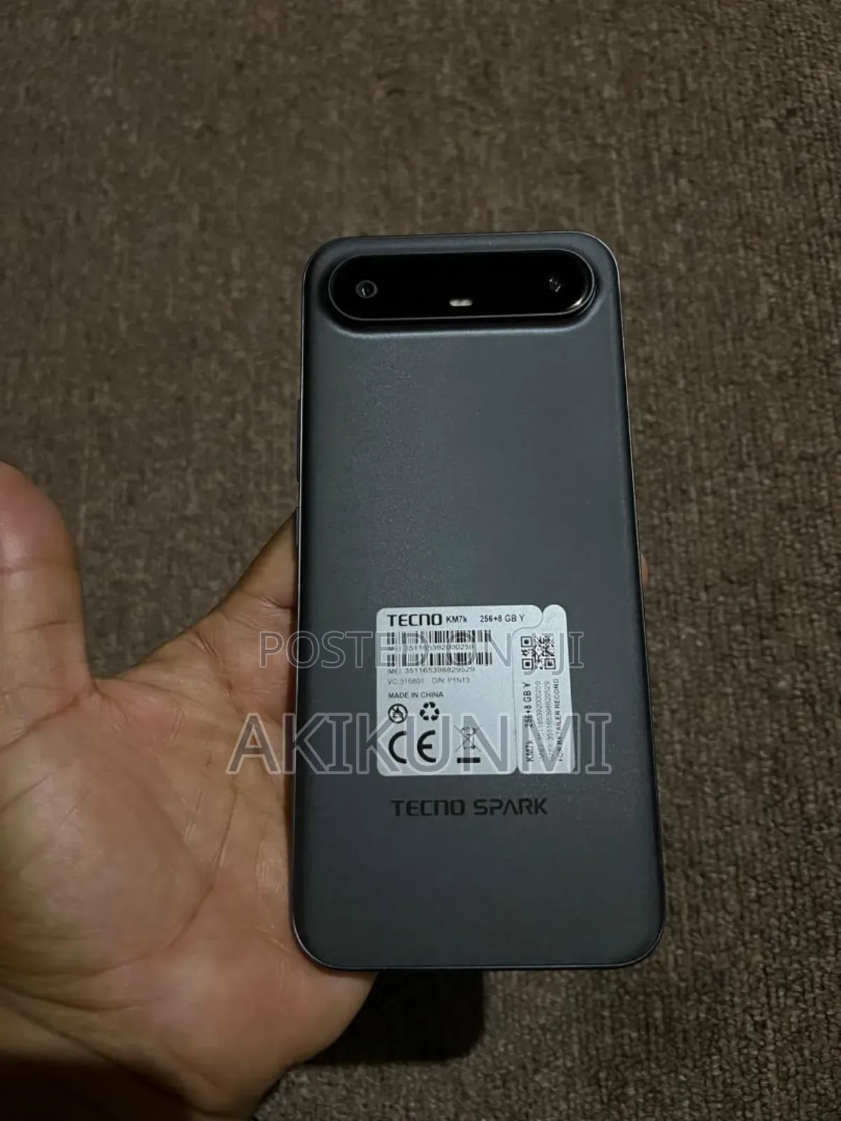 Tecno Spark Slim 256 GB Black
