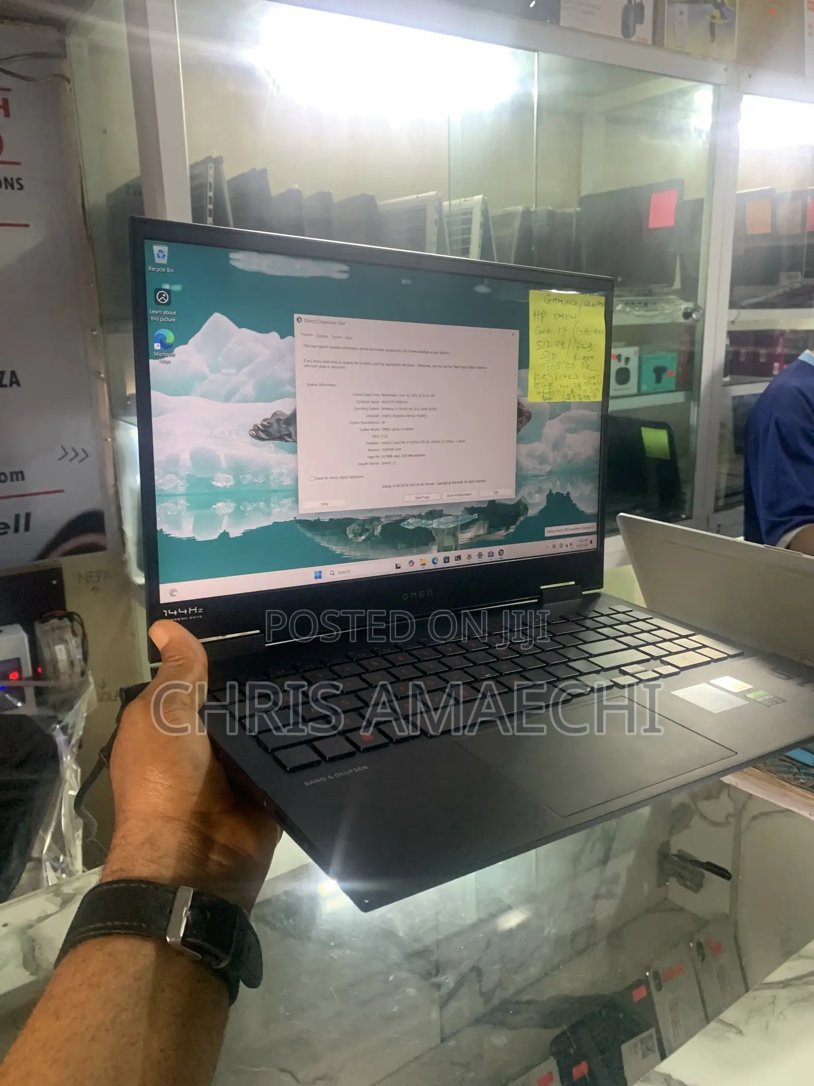 Laptop HP Omen 15 16GB Intel Core i7 SSD 512GB