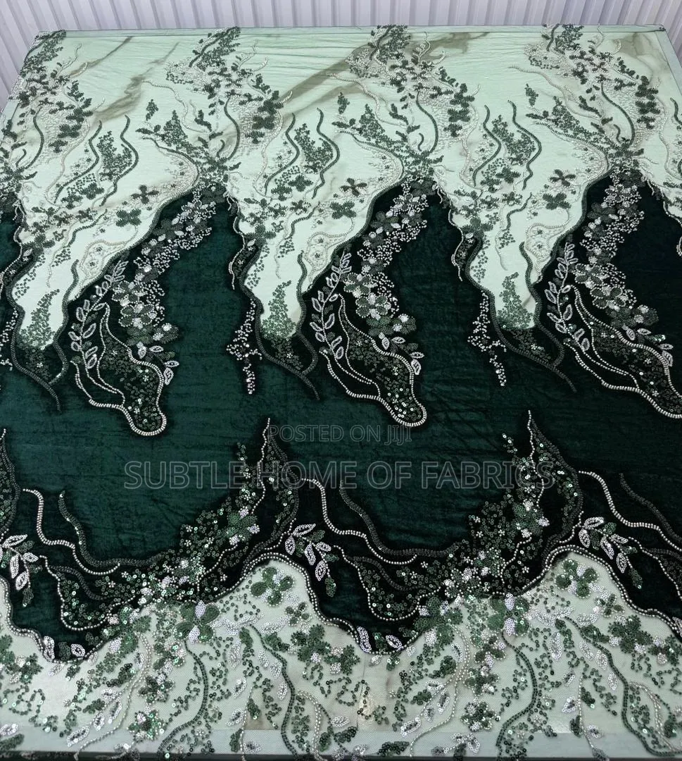 August–December Brides, Your Fabricis Here! Luxury Velvet Beaded Lace
