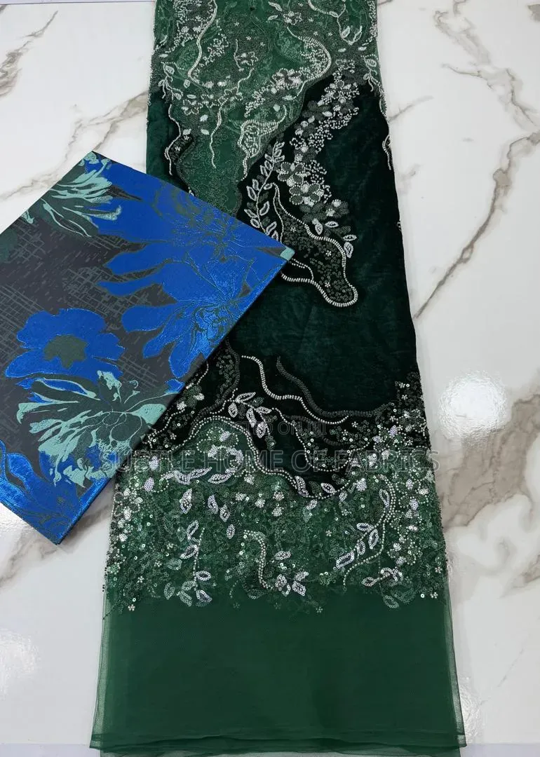 August–December Brides, Your Fabricis Here! Luxury Velvet Beaded Lace