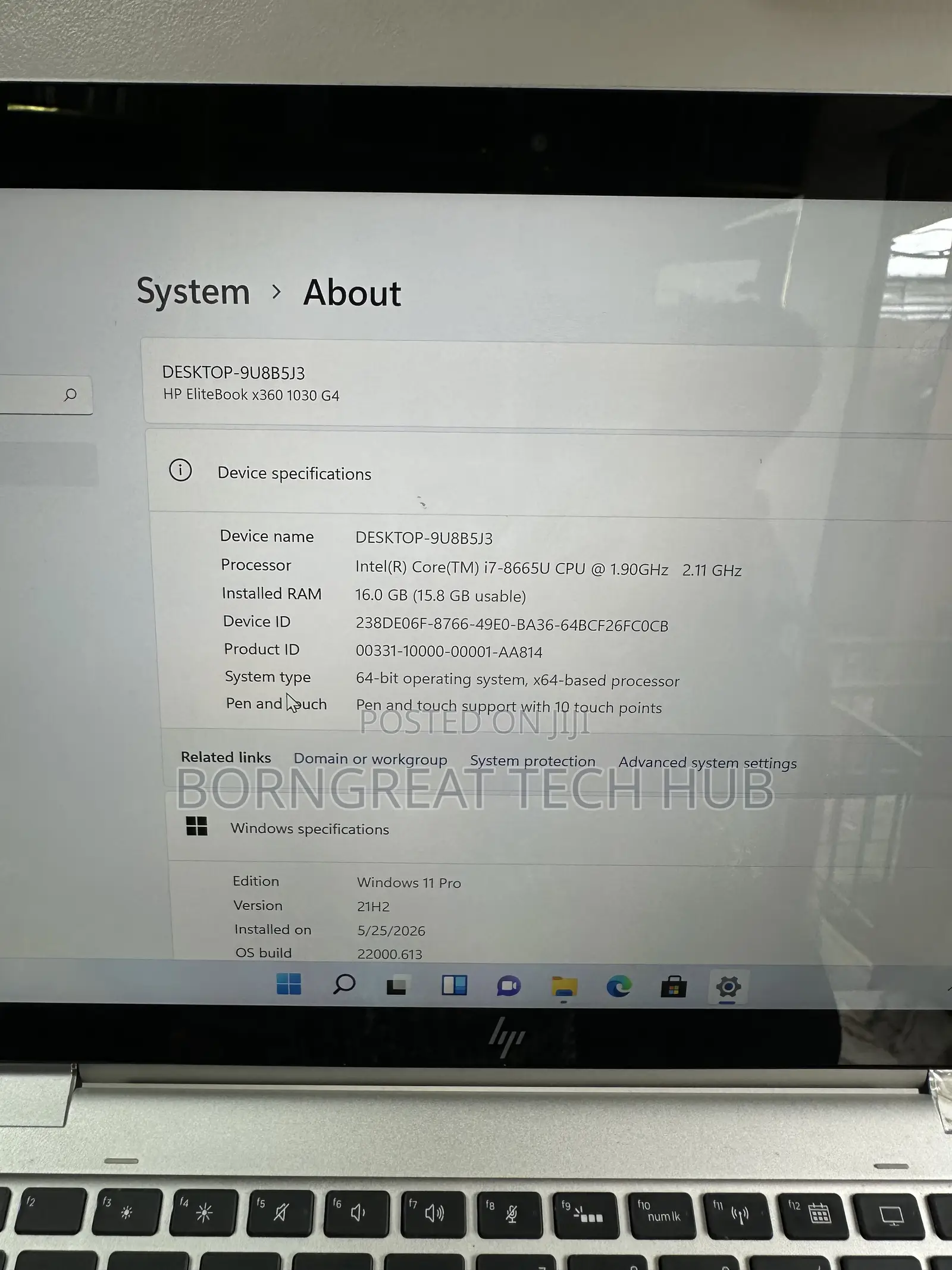 New Laptop HP EliteBook x360 1030 G4 16GB Intel Core i7 SSD 512GB