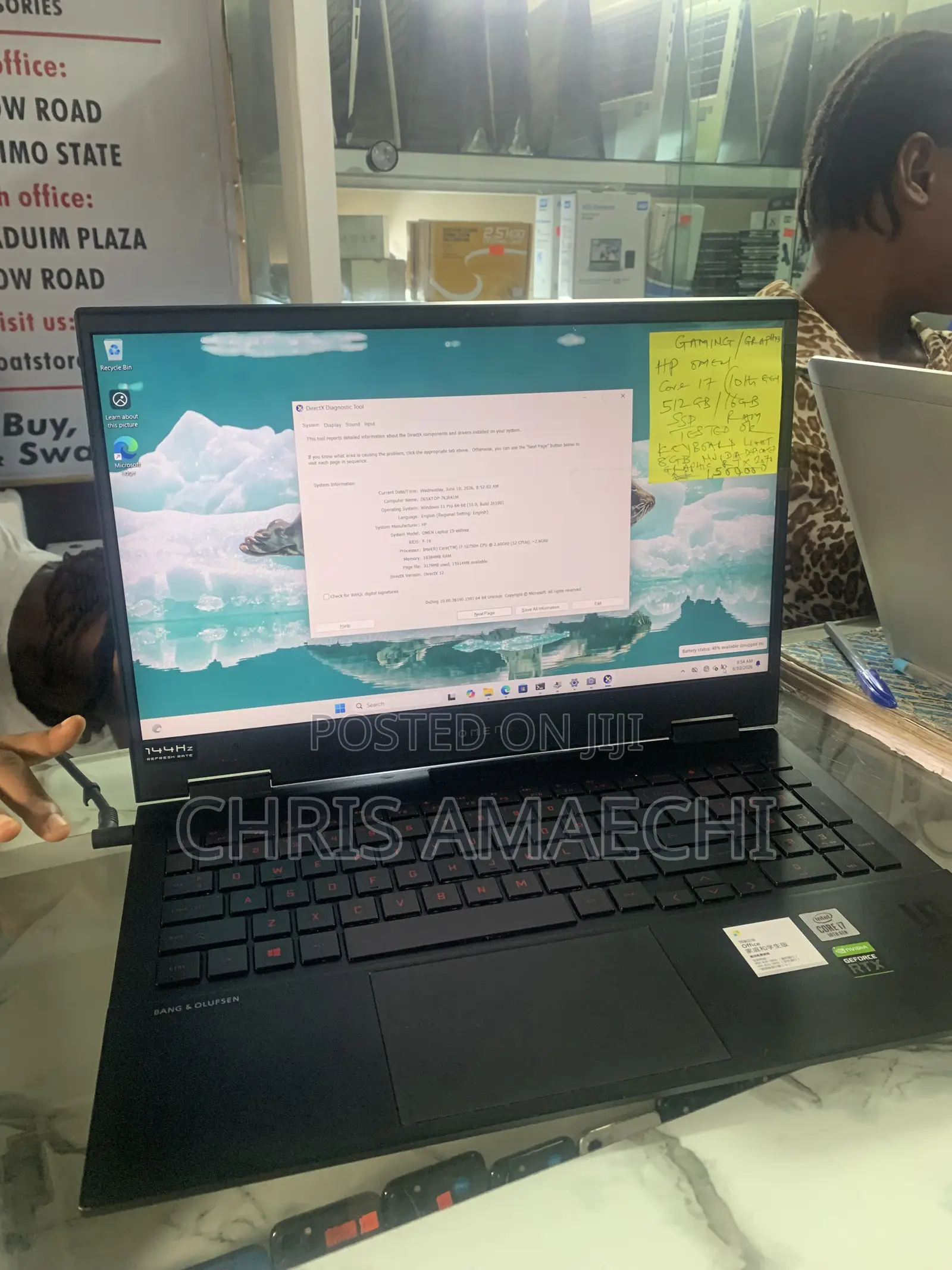 Laptop HP Omen 15 16GB Intel Core i7 SSD 512GB