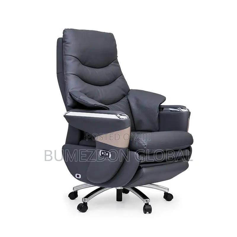 Executive Recliner Office Chair With Footrest Massage Function