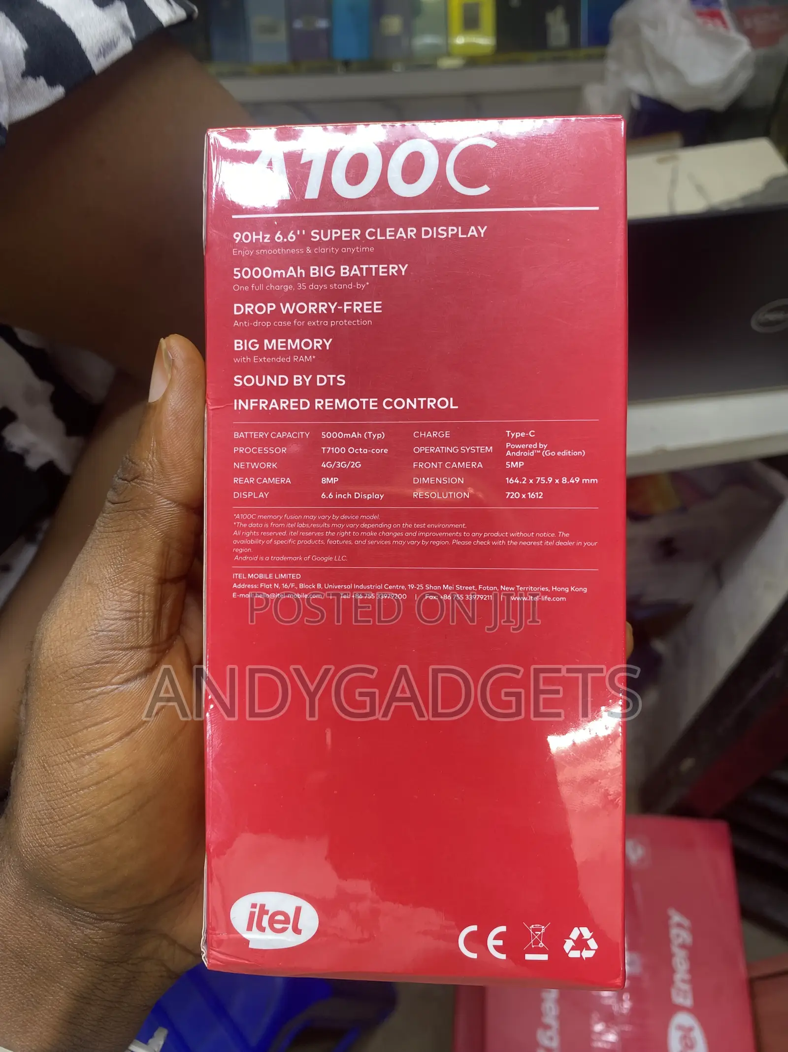 New Itel A100C 128 GB Black