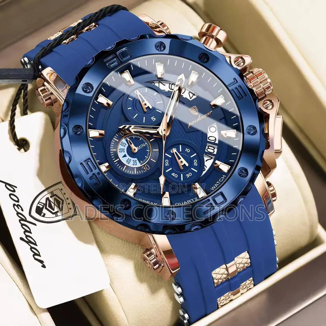 Poedager Chronograph (A 28) Leather Wristwatch