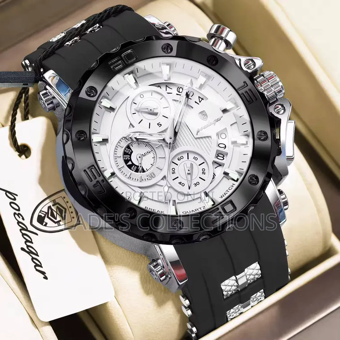 Poedager Chronograph (A 28) Leather Wristwatch