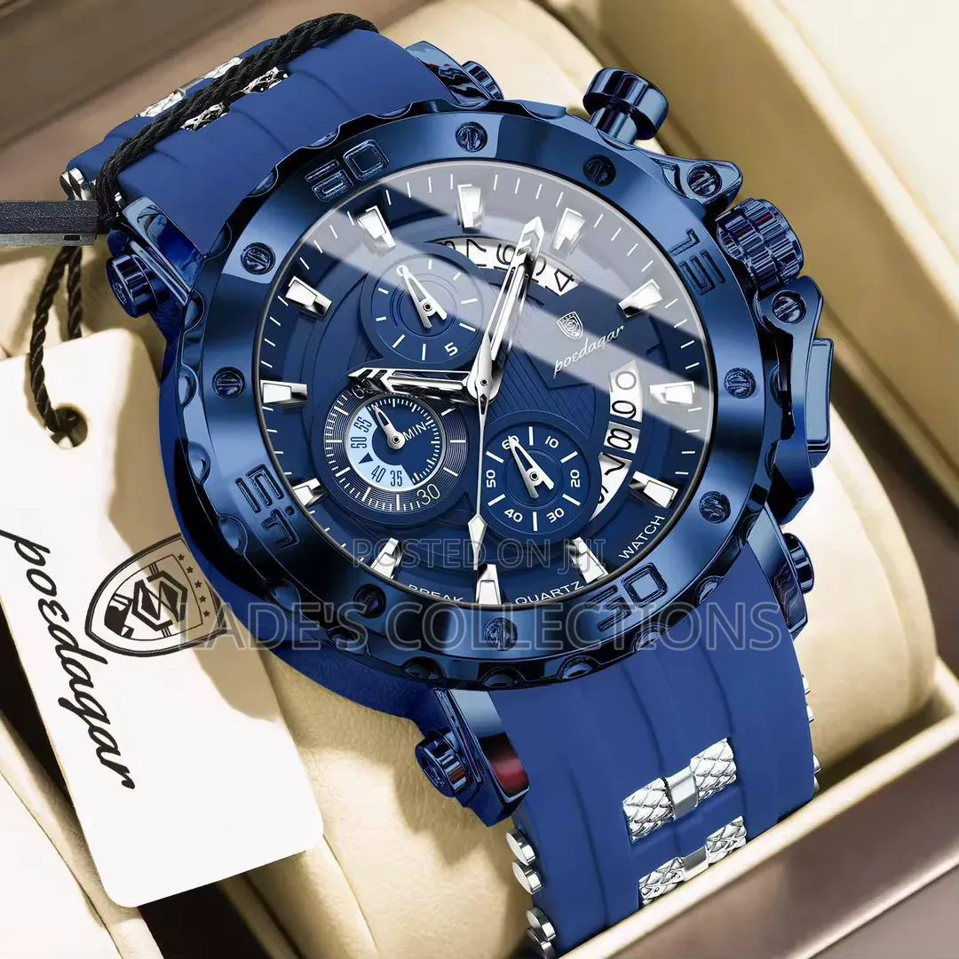 Poedager Chronograph (A 28) Leather Wristwatch
