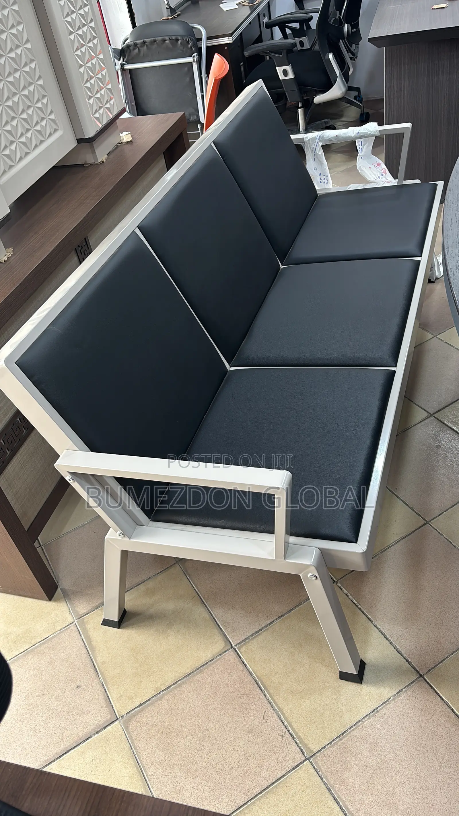 3-in-1 Airport Waiting Chair / Reception Bench