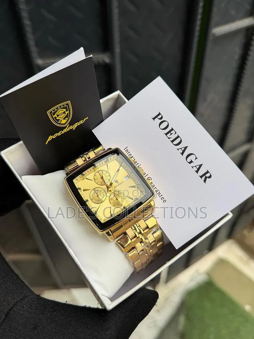 Poedager Unisex Chain Strapped Wristwatch