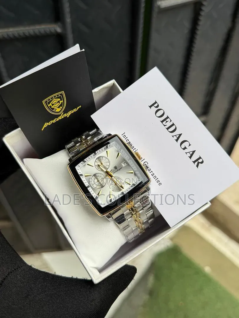 Poedager Unisex Chain Strapped Wristwatch