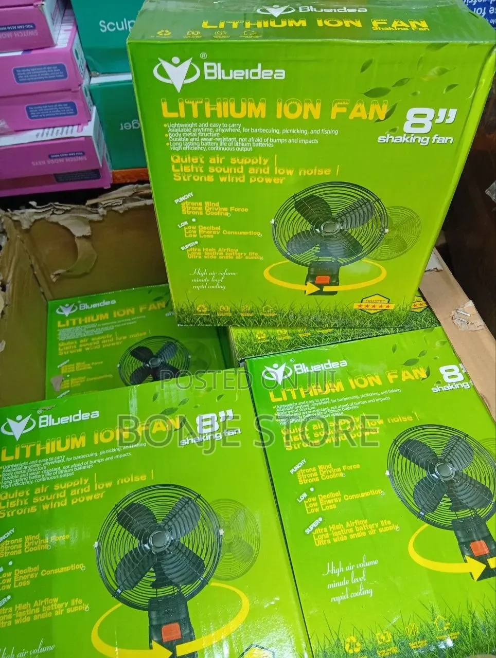 Rotating Lithium Fan With 2 Batteries