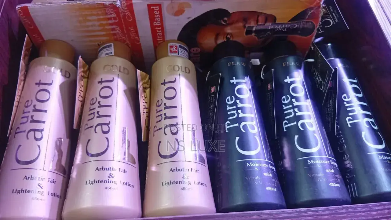 Pure Carrot Lotion Carrot Oil Based and Alpha Arbutin Lightening