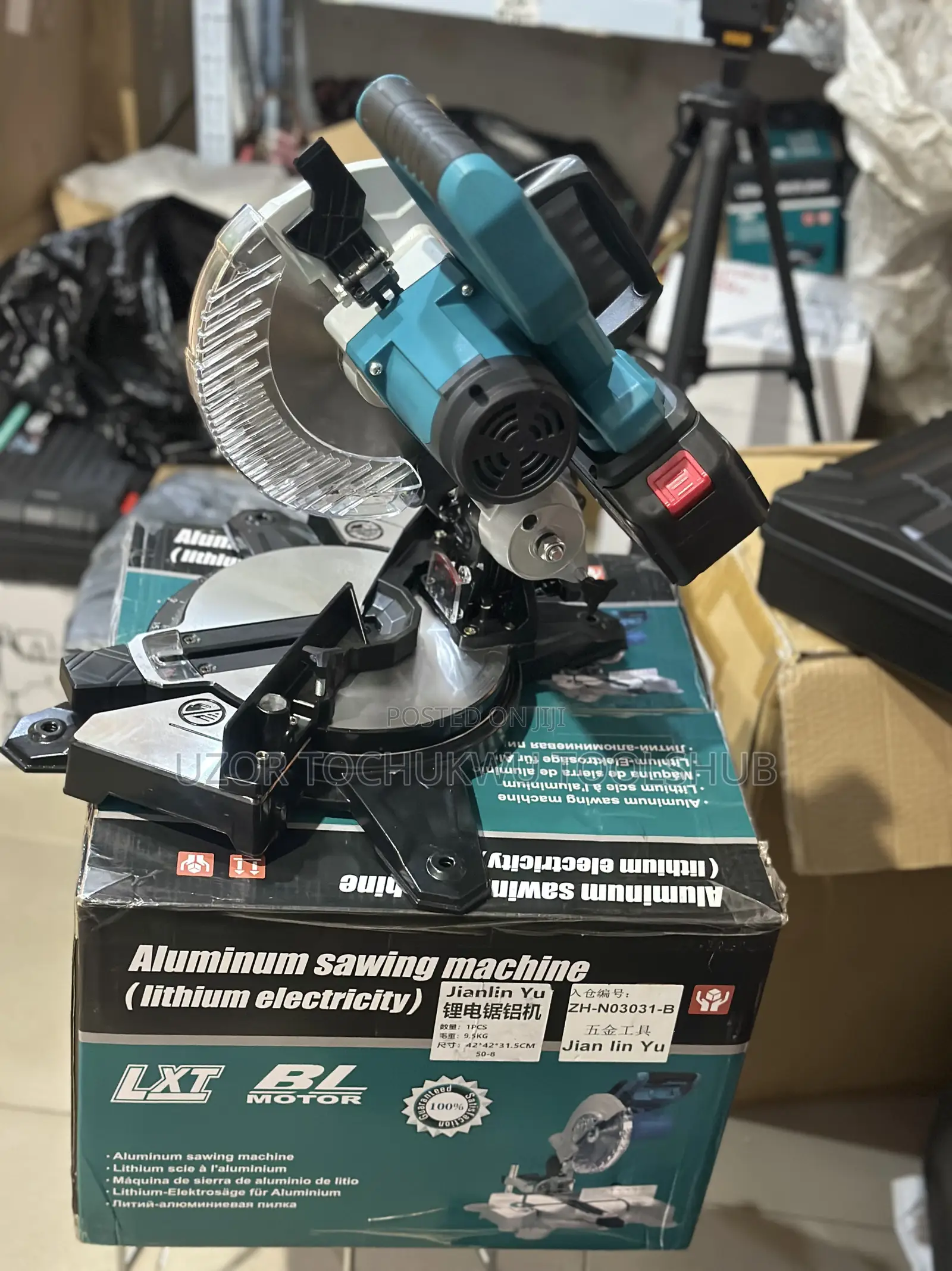 Cordless Aluminum Cutting Mitre Saw 48v Lithium Battery Powered