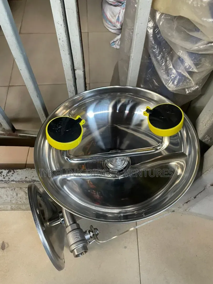 Stainless Steel Wall-Mounted Emergency Eye Wash