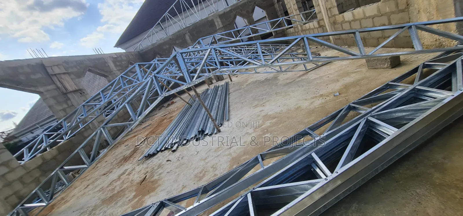 Steel Trusses Fabrication for Roof / Galvanized LGS