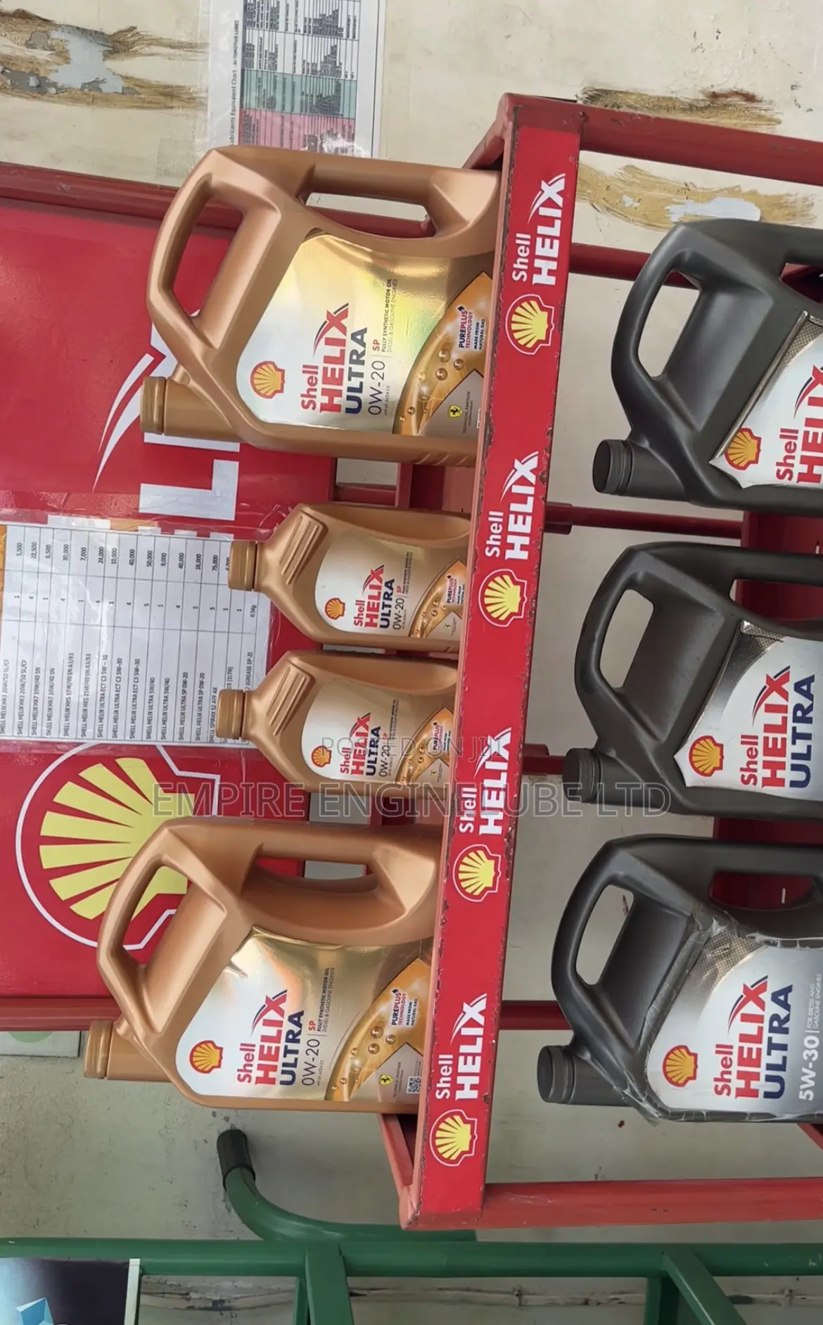 Shell Helix Ultra 0w20 1 and 5litres