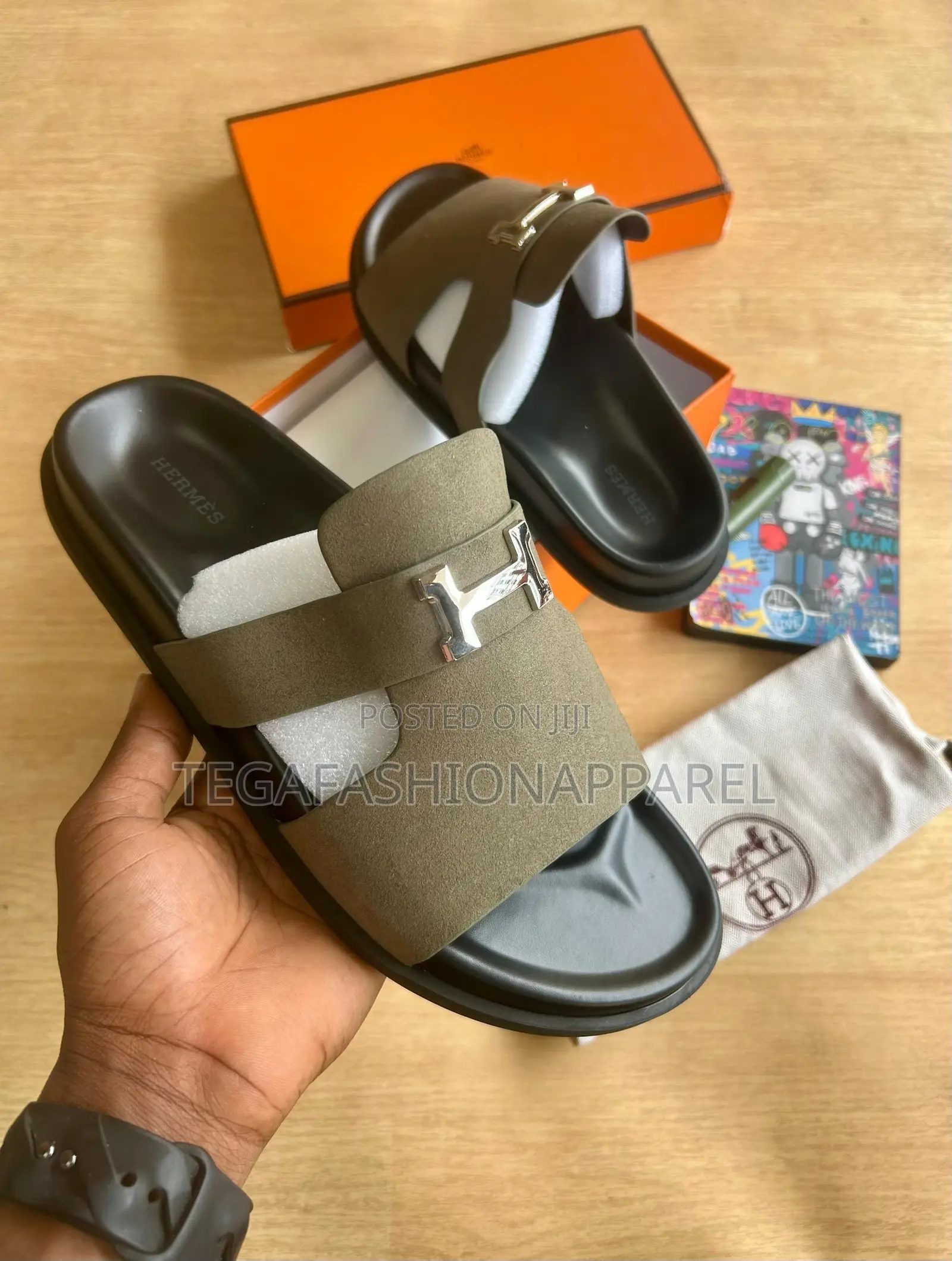 Hermès-Paris -Quality Leather Slide
