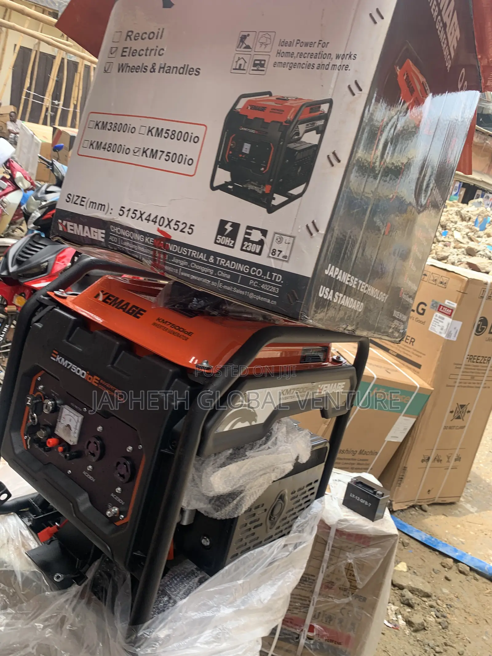 Kemage Km7500ioe 5.5kw Inverter Generator – 100% Copper Perfor