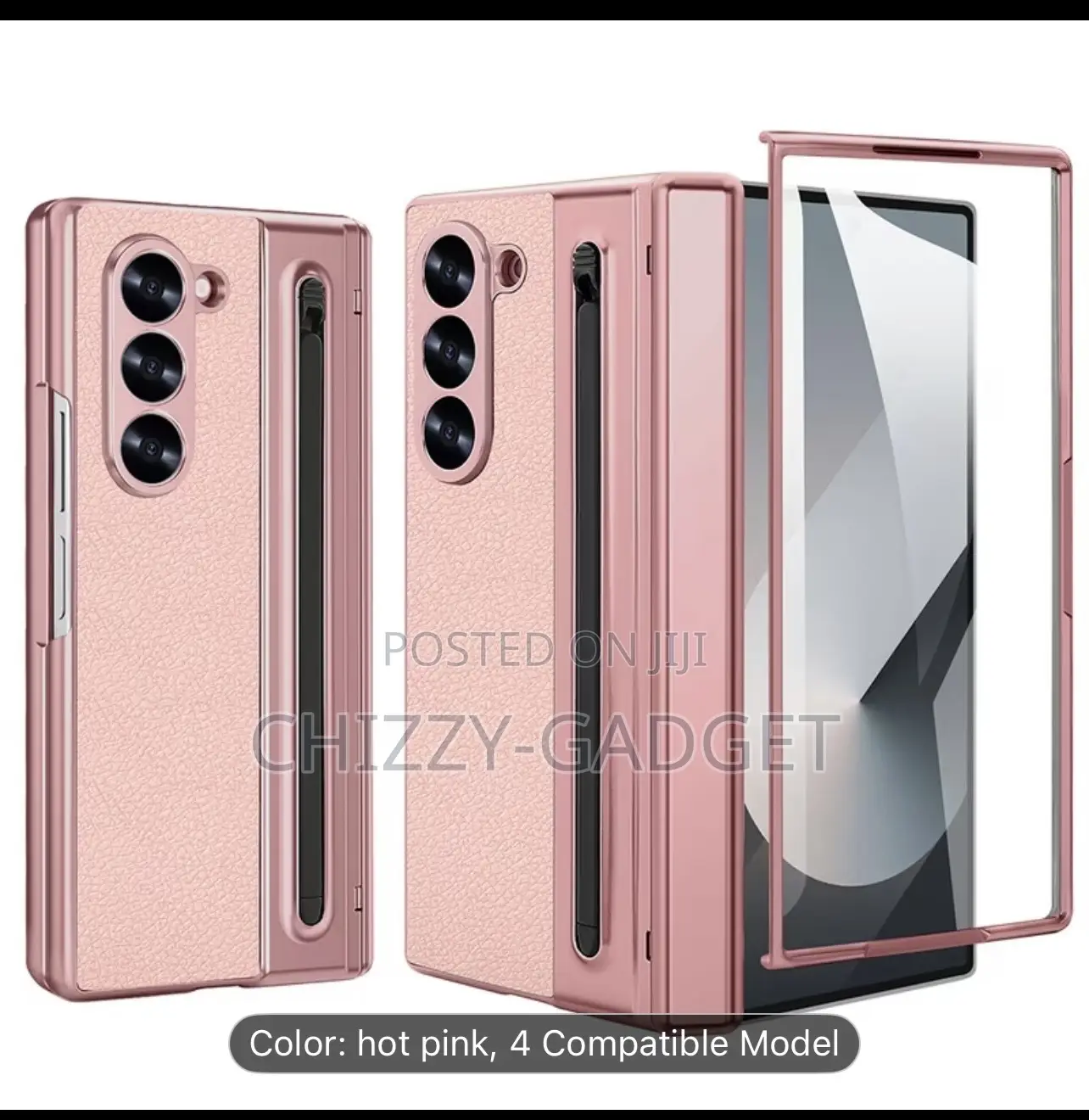 Samsung Galaxy Z Fold 3,4,5,6,7, Case With S Pen and Front Glass