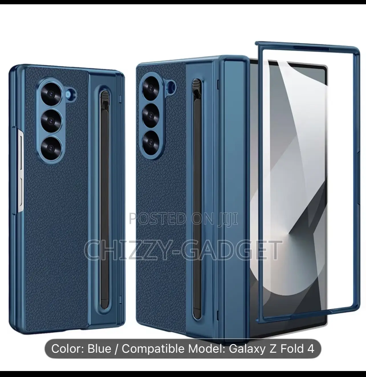Samsung Galaxy Z Fold 3,4,5,6,7, Case With S Pen and Front Glass