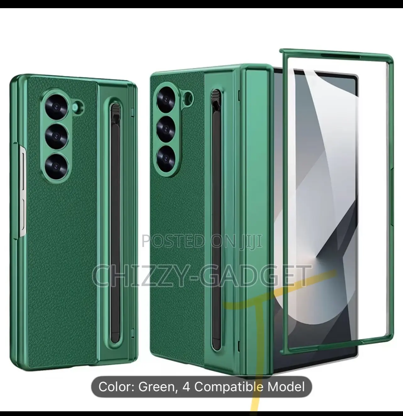 Samsung Galaxy Z Fold 3,4,5,6,7, Case With S Pen and Front Glass