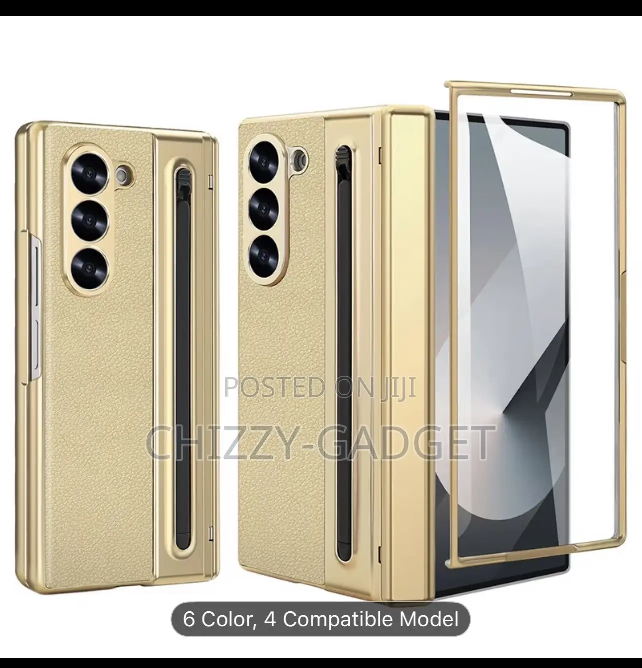 Samsung Galaxy Z Fold 3,4,5,6,7, Case With S Pen and Front Glass