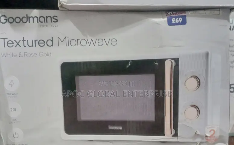 Goodmans Honeycomb White Rose Gold Microwave
