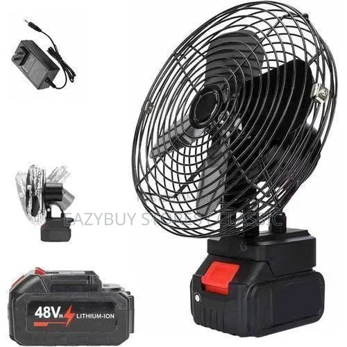 Double Battery Rechargeable Fan