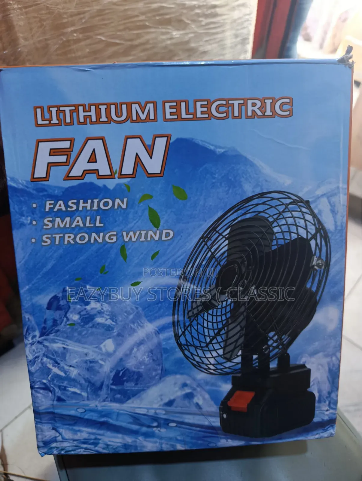 Double Battery Rechargeable Fan