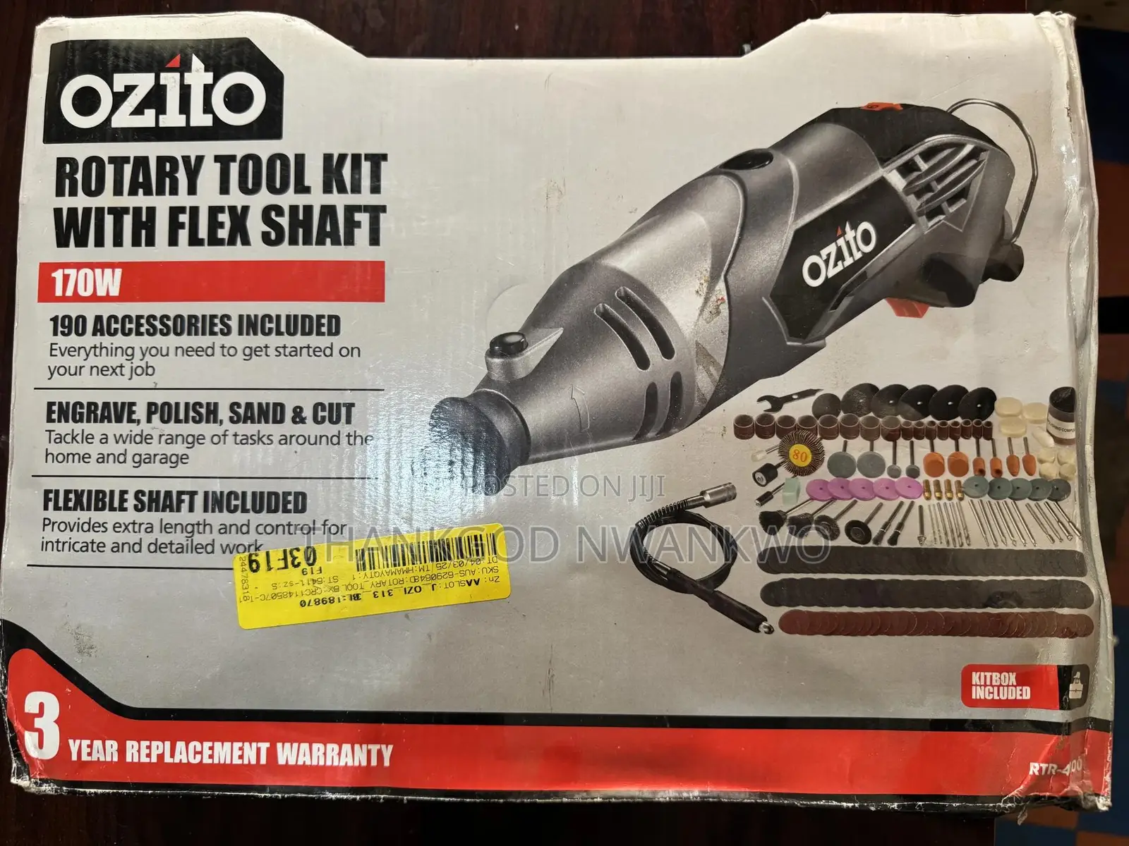 Ozito Rotary Tool Kit With Flex Shaft