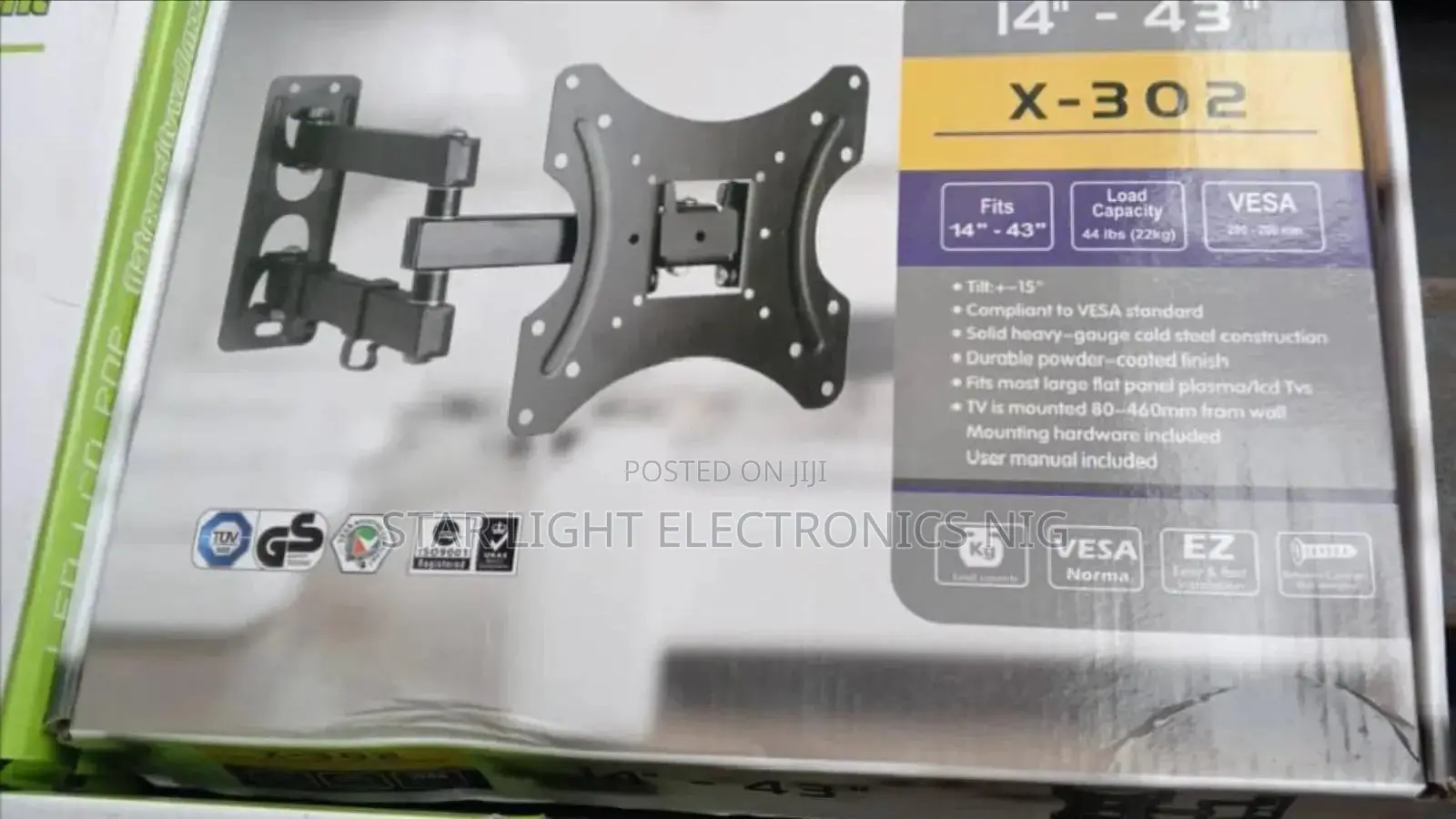 Tv Wall Hanger Adjustable 180 Degrees