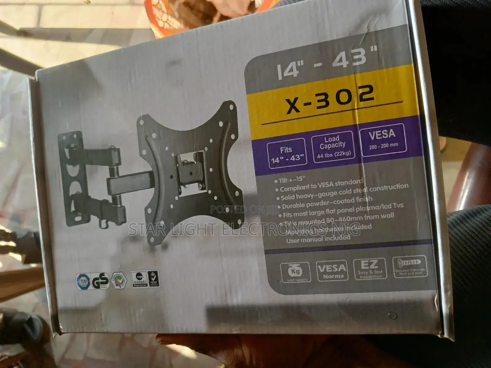 Tv Wall Hanger Adjustable 180 Degrees