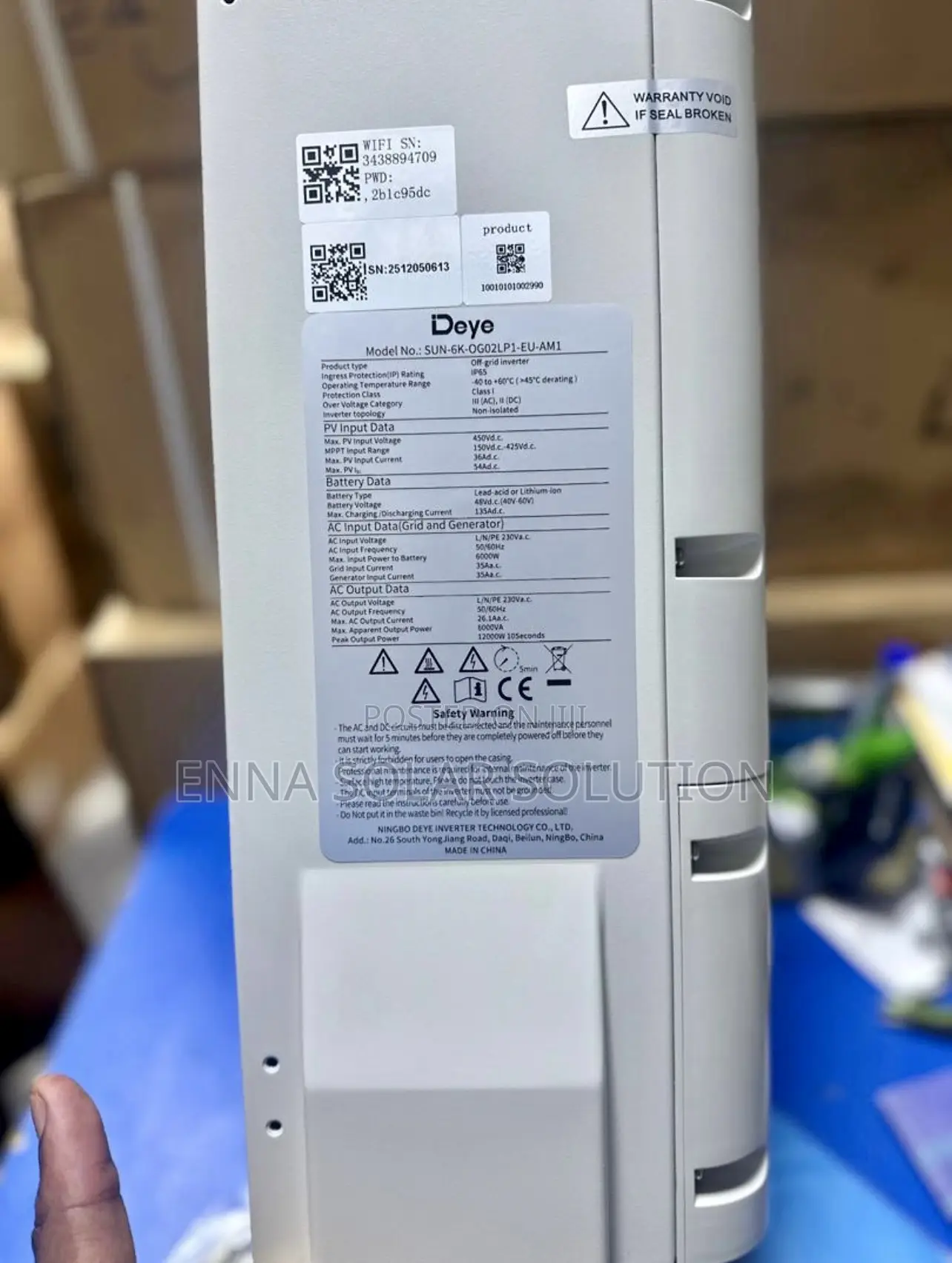 Deye 6kva Hybrid Inverter
