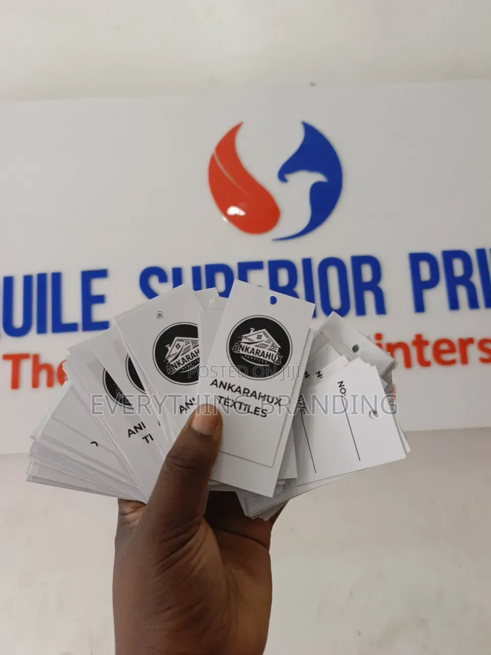 Custom Clothing Hang Tags With Rope for Fashion Brands, Printing