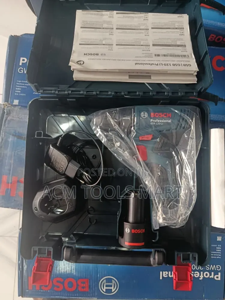 Bosch GSR 120-Li Cordless Drill Driver 12v Professional Kit