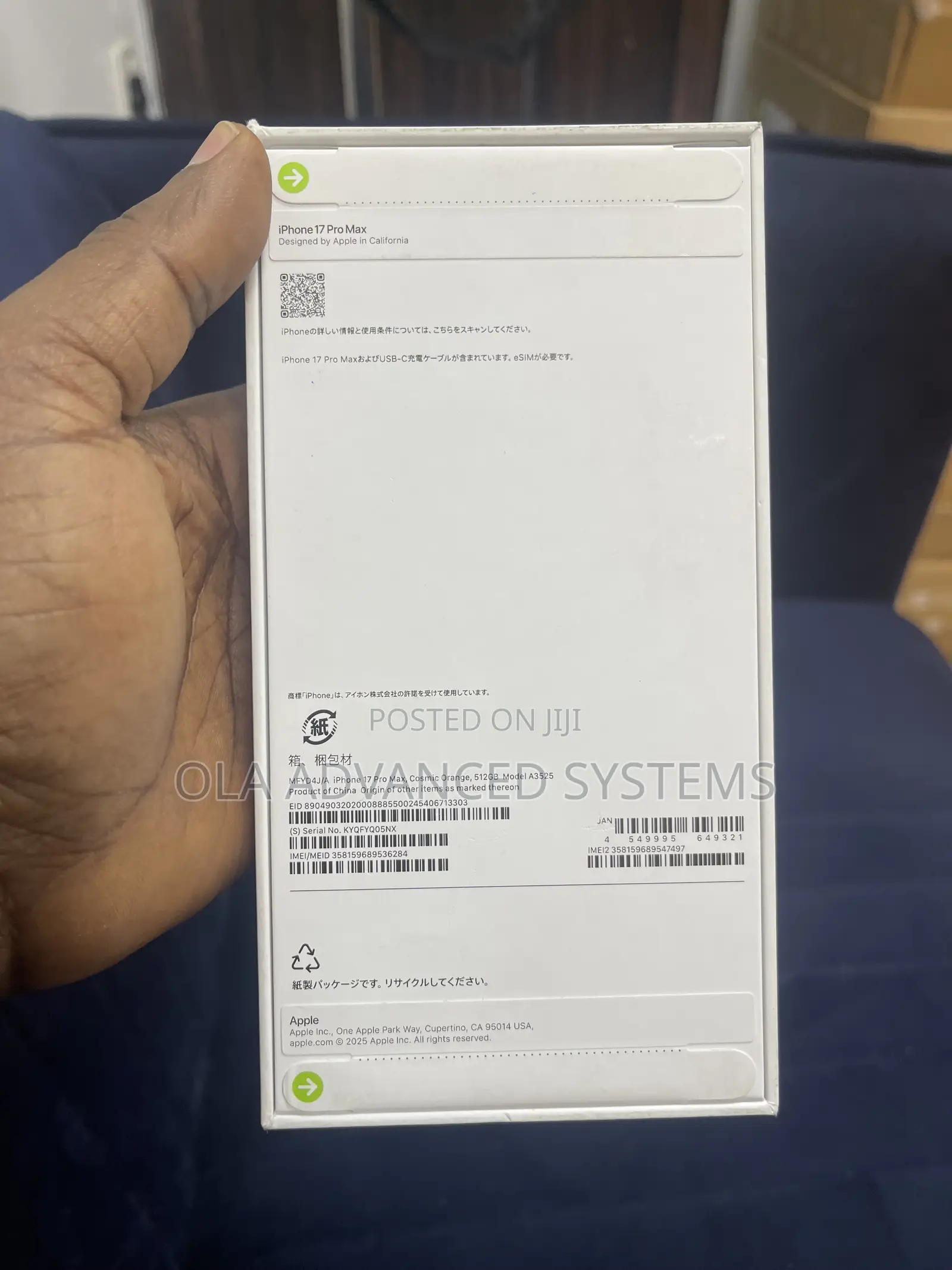 New Apple iPhone 17 Pro Max 512 GB Orange