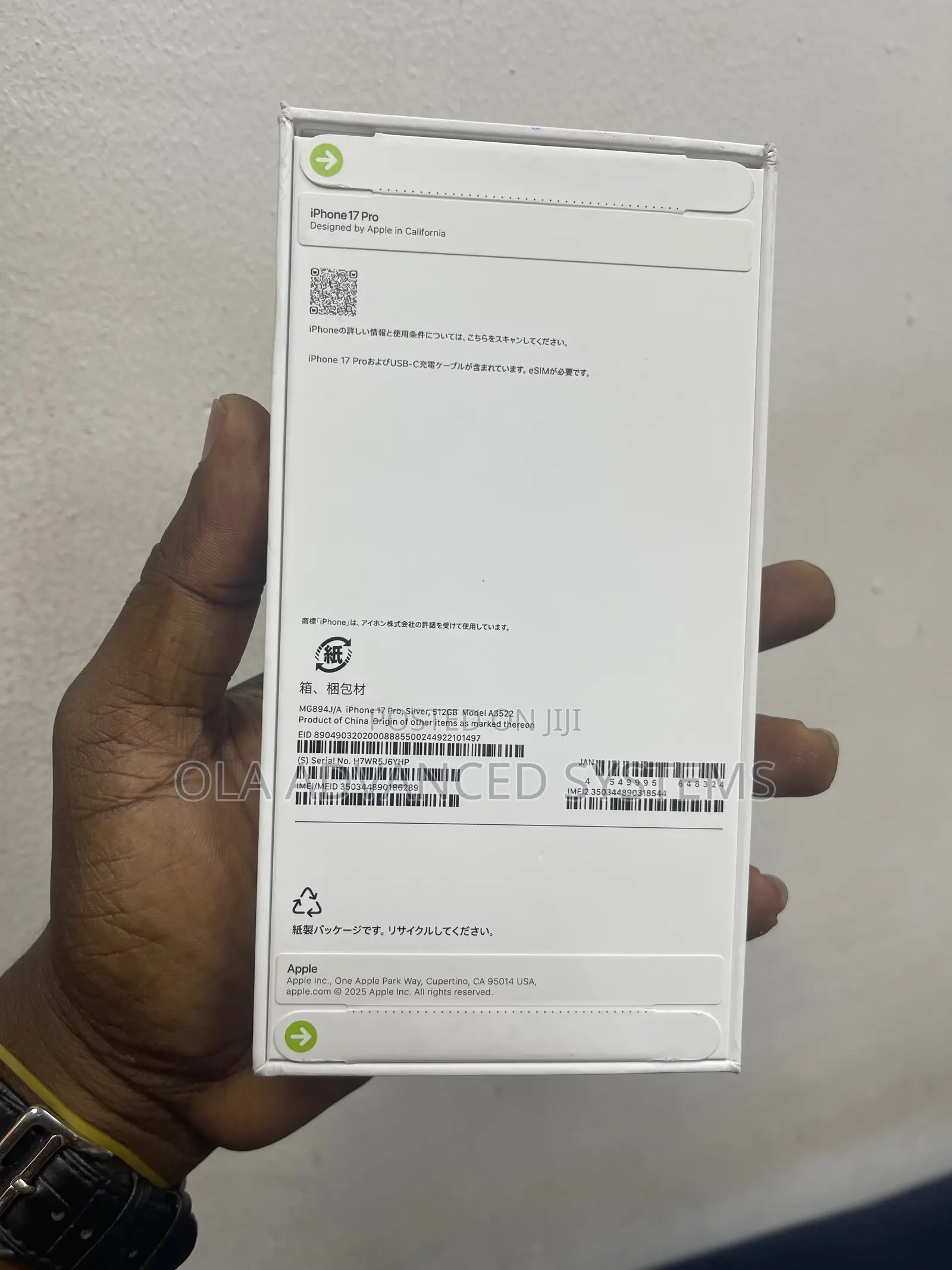 New Apple iPhone 17 Pro 512 GB Silver