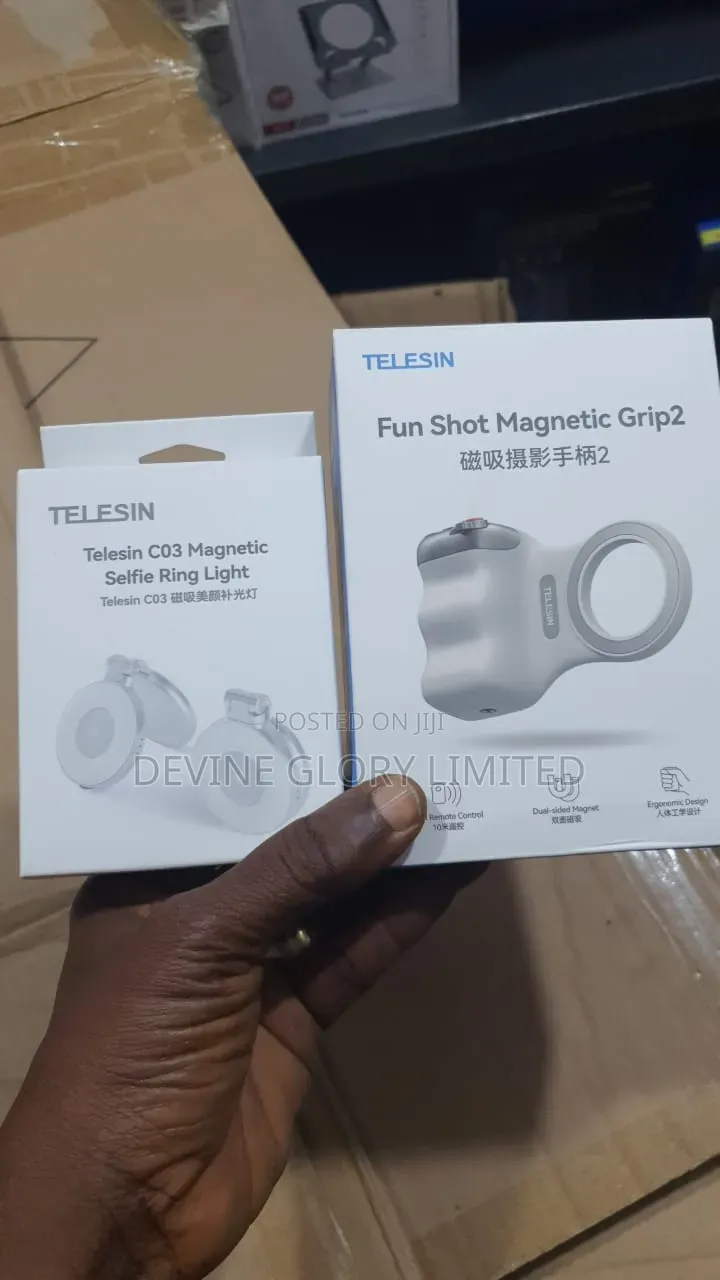 Telesin Fun Shot Magnetic Grip 2 Camera Handle for Phones