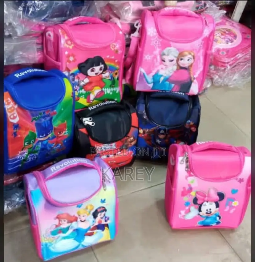 Lunch Box Bag for Children/Students With Different Cartoon Characters
